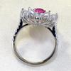 Zhuo Zhifan 2023 Luxury S925 Silver Oval Zirconia Diamond Ring for Women - Fashion Versatile