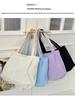 Casual Large Capacity Women's Canvas Tote Bag - Versatile, Fashionable Shoulder Bag for College Students In Autumn