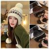 Winter Warm Hat  For Women Cap Outdoor Fair Isle Thickened Cap Protect Ears Warm Wool Couple Cap Cold Hat