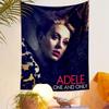 Adele One and Only Tapestry Wall Hanging, Singer Magazine Art, Soul Music Wall Decor for Bedroom Living Room