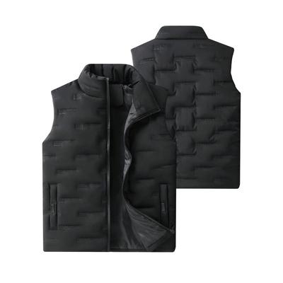 Mens Vest Jacket Warm Sleeveless Jackets Winter Waterproof Keep Warm Coat Autumn Stand-up Collar Casual Waistcoat Brand Clothing