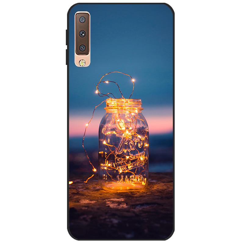 Cases For Samsung Galaxy A7 2018 Cover Silicon Color Phone Case Cover For Samsung A7 2018 A750 A750F 6.0 Inch Protective Shell