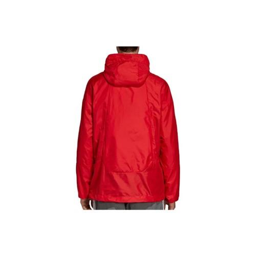 adidas Originals Zip-up Solid Color Lightweight Hoodie Jacket for Men, Red