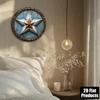 Texas Star 8x8 Inch Metal Wall Sign Rustic Farmhouse Art for Home Bar Kitchen Office
