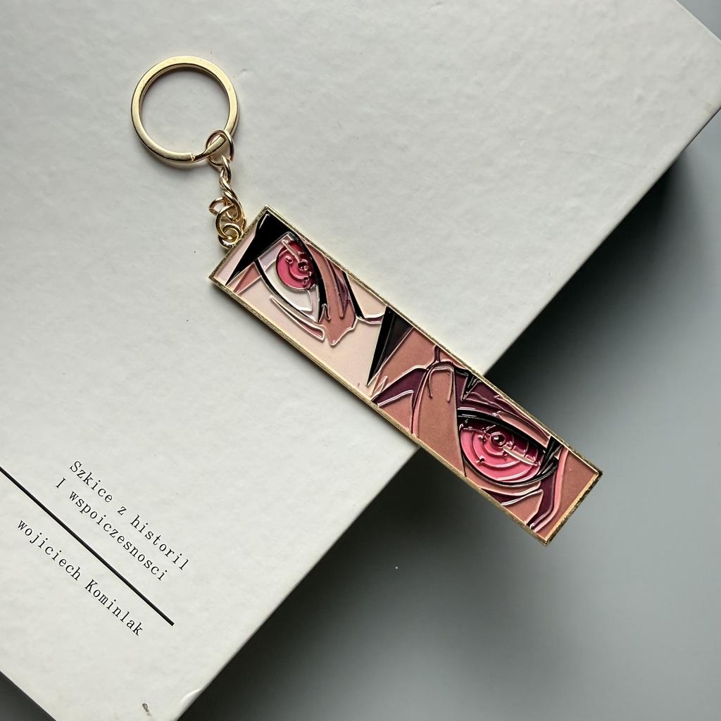 Anime Metal Hollow Out Keychains Bookmark Cute Jet Manga Fashion Bag Key Tag Jewelry Accessory Key Ring Holder Gift Anime