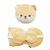 Cuscino da Collo Creativo 2 in 1 Portatile Cartone Animato Copriocchi da Viaggio Maschera da Sonno Multifunzionale in Velluto Ufficio