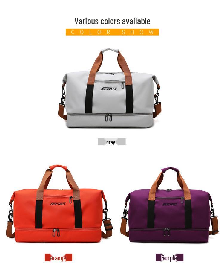Waterproof Sports Bag with Custom Logo: Gym, Travel, Wet/Dry Separation, Lightweight, Shoe Compartment