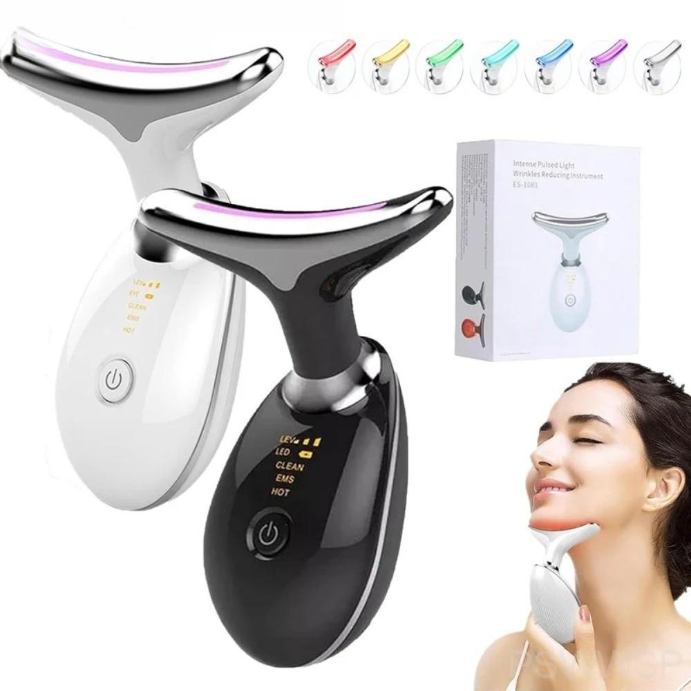 Reduce Double Chin  Skin Tighten Lifting Massager Intense Pulsed Light Wrinkles Reducing Instrument Neck Face Beauty Device