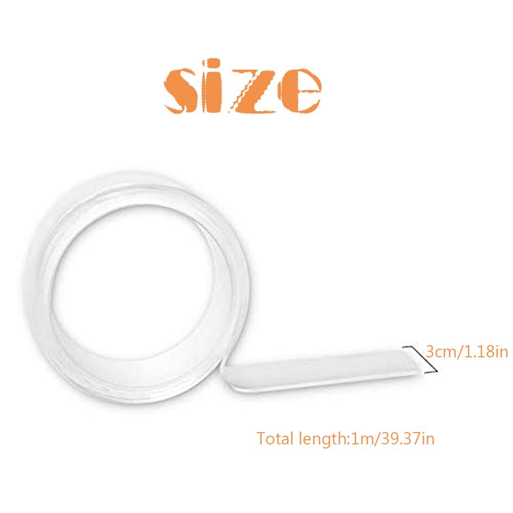 Double Sided Traceless Adhesive Nano Tape Removable Washable Reusable Tape