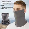 Ice Silk Mask for Men Breathable and Cool In Summer Outdoor Cycling  Hiking Face Cover Neck Wrap UV Protection Ear Bandana Scarf