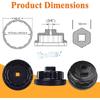 Heavy Duty Oil Filter Wrench For Toyota,Lexus,RAV4,Camry,Tundra,Highlander,Sienna,Cruiser,Venza-Filter Cap Removal Socket Tool For 2.5-5.7L Engines