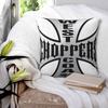 Personalized West Coast Iron Cross Choppers Square Pillowcase Pillow Cover Cushion Zip Decorative Throw Pillow for Home Car
