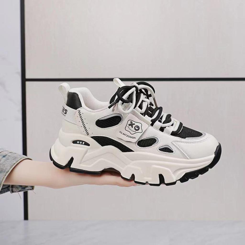 Women Sneakers Fashion Thick Sole Shoes Chunky Sneakers Women Outdoor Tennis Platform Sports Shoes Woman Breathable Casual Shoes