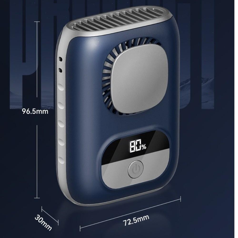 Strong Airflow Neck Hanging Cooling Fan 5 Speeds Wearable Fan NEW Waist Fan