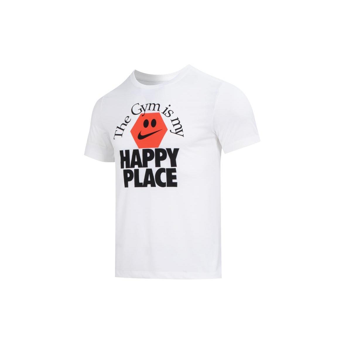 Nike Happy Place Logo T-Shirt  White  Men s FD0141-100 L