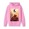 Kids Long Sleeve Loose Fit Letter Print Pullover Hoodie for Boys and Girls