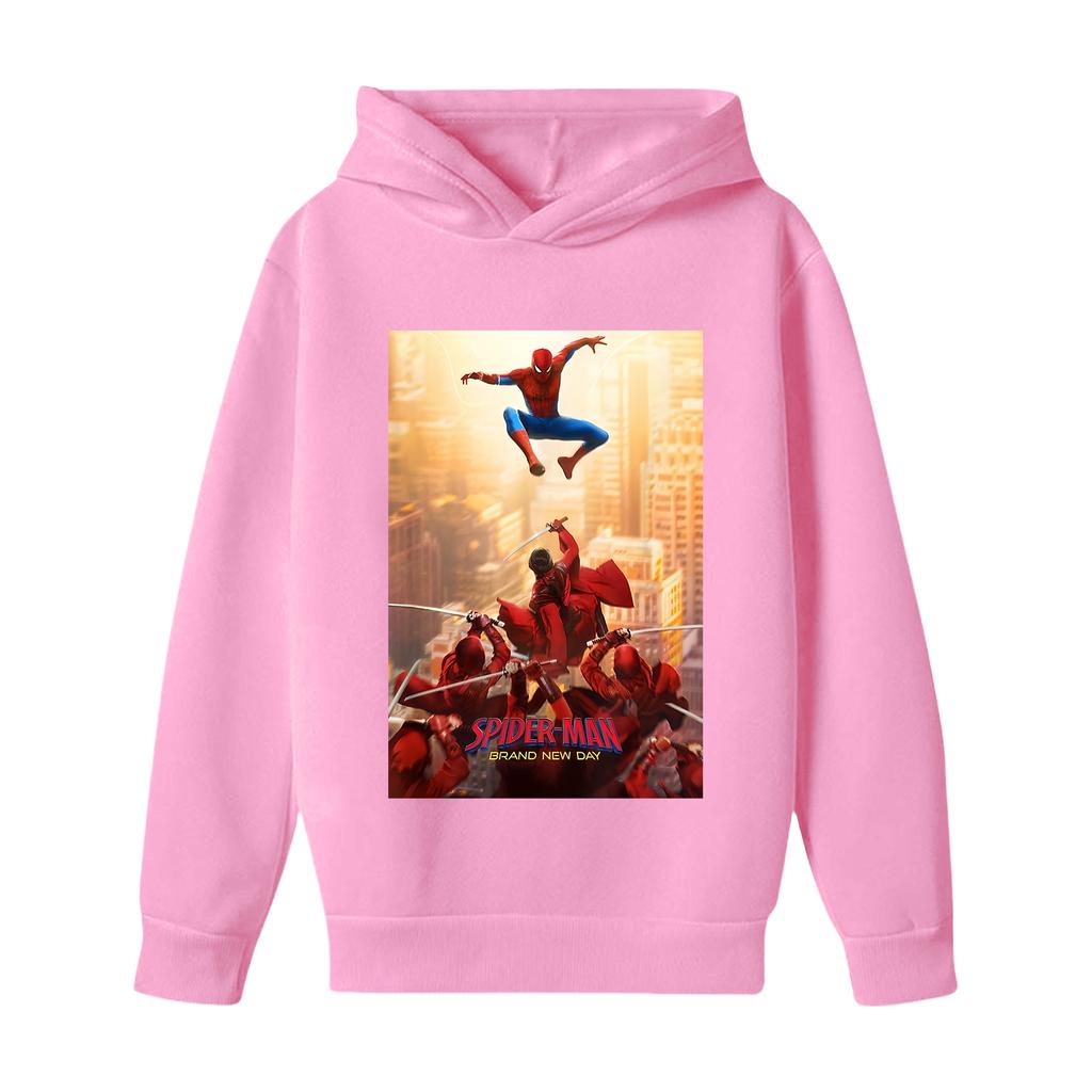 Kids Long Sleeve Loose Fit Letter Print Pullover Hoodie for Boys and Girls