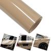 PET Ultra Glans Zandbeige Auto Vinyl Wrap Folie Luchtbelvrij Voertuig Decal Zelfklevend Motorfiets Auto Carrosserie Decoratie Folie