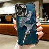 Warship Fighter Aircraft Carrier Soft Phone Case For iPhone 15 16 17 Air 14 Pro Max 16E Plus 13 12 Mini Plating Anti-Fall Fundas