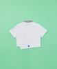 OWURA Flat Collar Crop Top_White