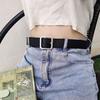 Ladies Belt Square Buckle Student Vintage Decorative Casual Pants Belt Belt Women'S