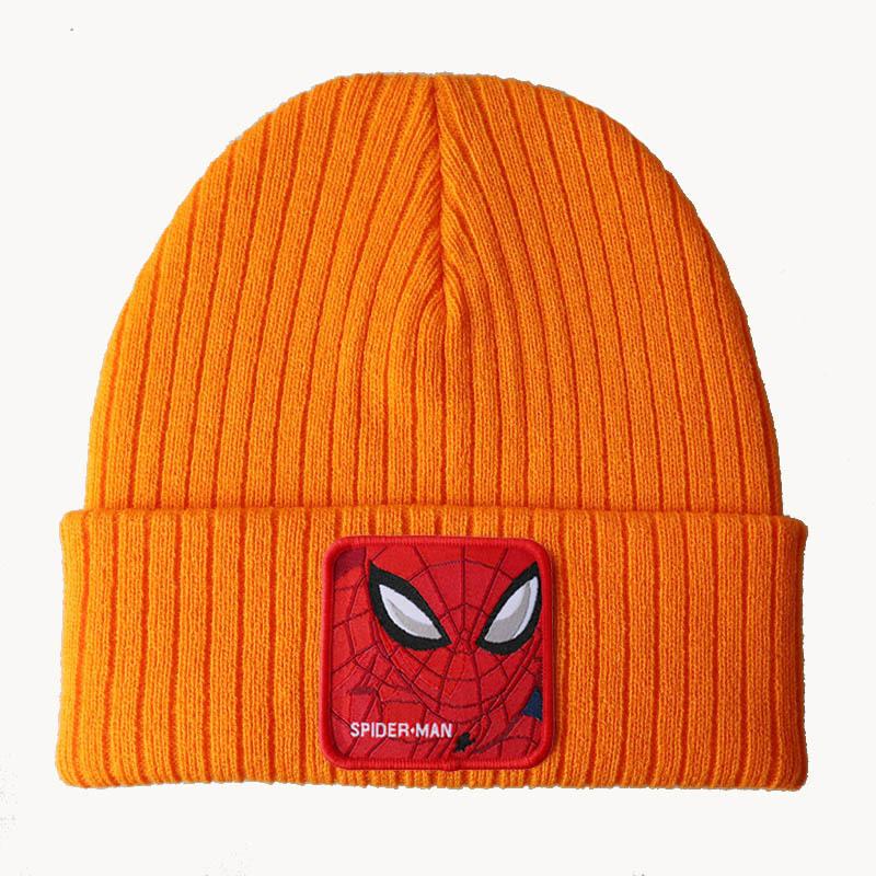 New large sized cartoon anime character spider series knitted hat, woolen hat for men and women, autumn and winter cold weather hat