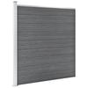 VidaXL Clôture de jardin WPC 1564x186 cm Gris