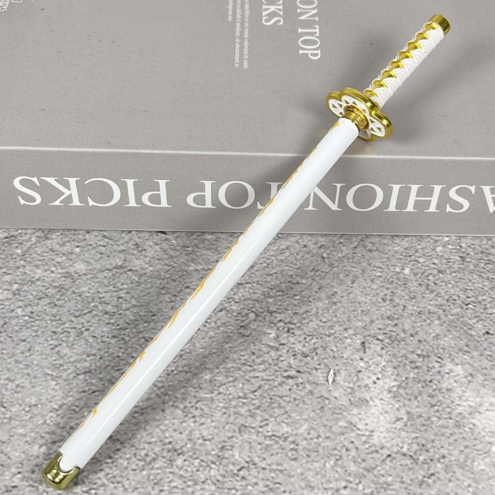 Stylo Bille Katana Anime 7,8 Pouces Sabre Shinobu Métal Katana Japonais Anime Sabre de Samouraï Stylo Sphère Présent Tanjirou