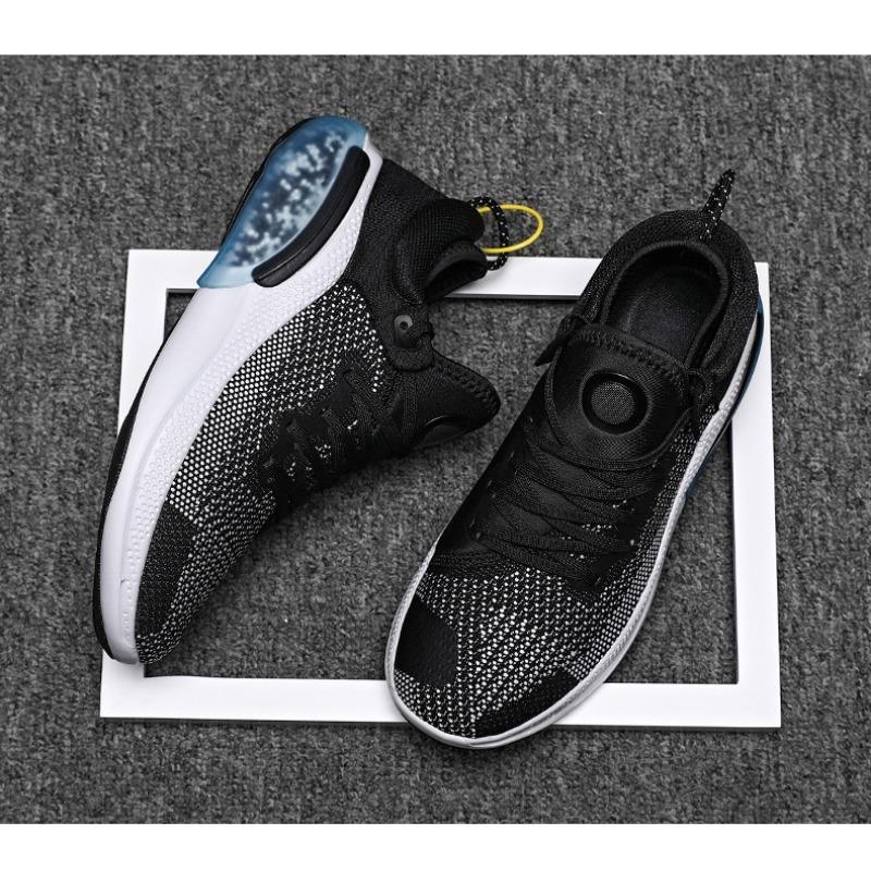 Men's Breathable Knit Air Cushion Sneakers Lightweight Non-slip Shock Absorbing Casual Sports Shoes