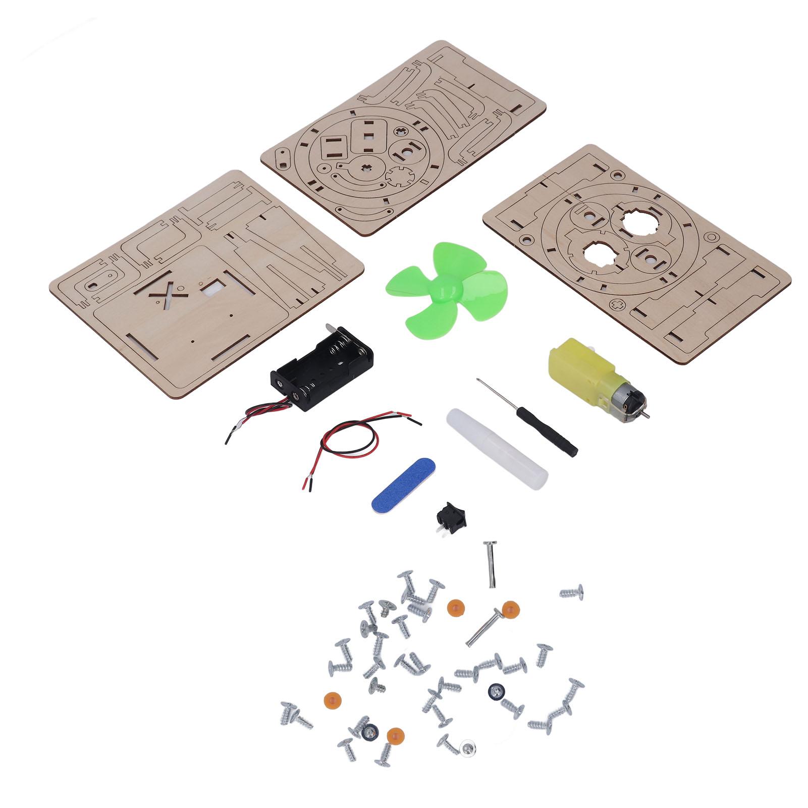 

Деревянная вращающаяся головка вентилятора модель DIY электрический вентилятор сборочный комплект для детского научного эксперимента