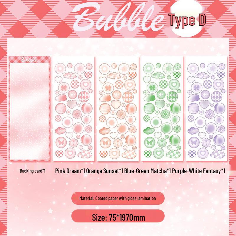 Polka Dot Washi Tape Stickers for Journaling - Small Round Labels