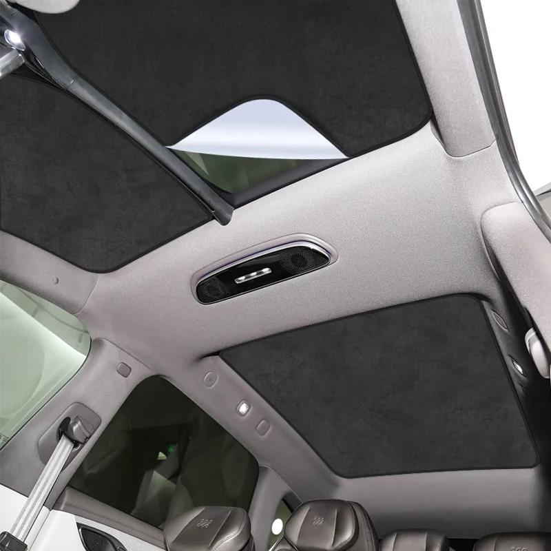 Car Heat Insulation Skylight For MG IM LS7 2024-Present Suede Fabric Anti-uv Electrostatic Adsorption Sunroof Sunshade Accessory