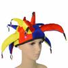 Scenprestation Clownhatt Flerfärgad Rolig Clownhatt Karnevalfest Kostymhatt Unisex