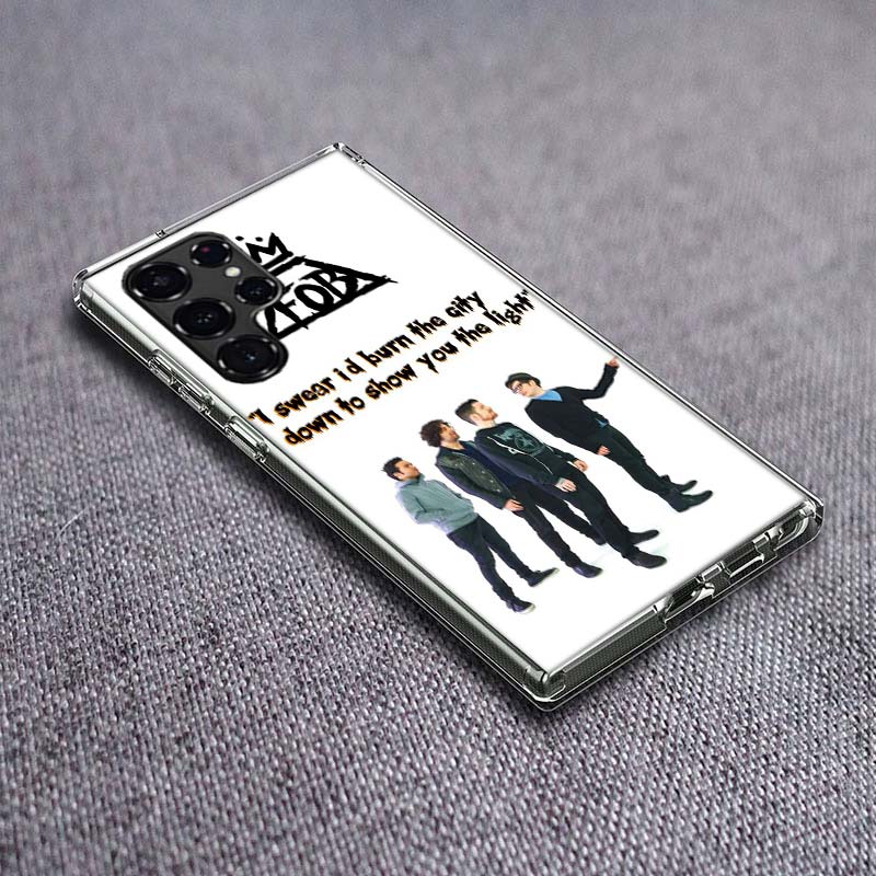 

Rock Band FOB Cool Phone Case For Samsung Galaxy S24 S23 S21 S20 FE S22 S26 Ultra S25 Edge S10 Plus Cover Clear TPU Capa Shell C Samsung S21 Ultra