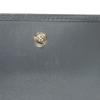 Used GG Supreme Mini Wallet 256442 7942 with Key Ring Chain, Blue Gray, 9539. Double G Beige Unisex from Japan AUTHENTIC