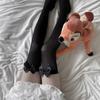 Slim Black Silk Sweet Cute Sexy Knee Socks High Thigh Socks Lolita Bow JK Stockings Women