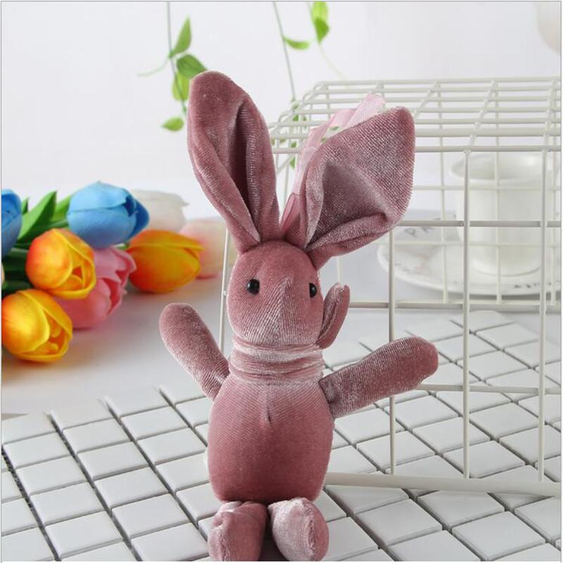 1 PZ Bambola di Velluto Coniglio dei Desideri Peluche Imbottito Morbido Ciondolo Coniglietto Regalo di Natale Capodanno Accessorio Bambola 20CM