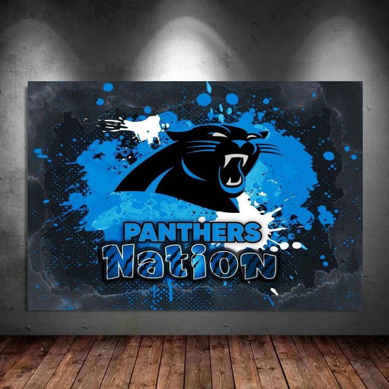 Carolina Panthers 100% Round Full Drill 5D DIY Diamond Painting Embroidery Cross Stitch Rhinestone Décor