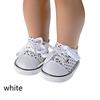7cm Mini 18 Inches Doll Birthday Gifts Doll Shoes Canvas Shoes Wave point Shoes Doll Accessories