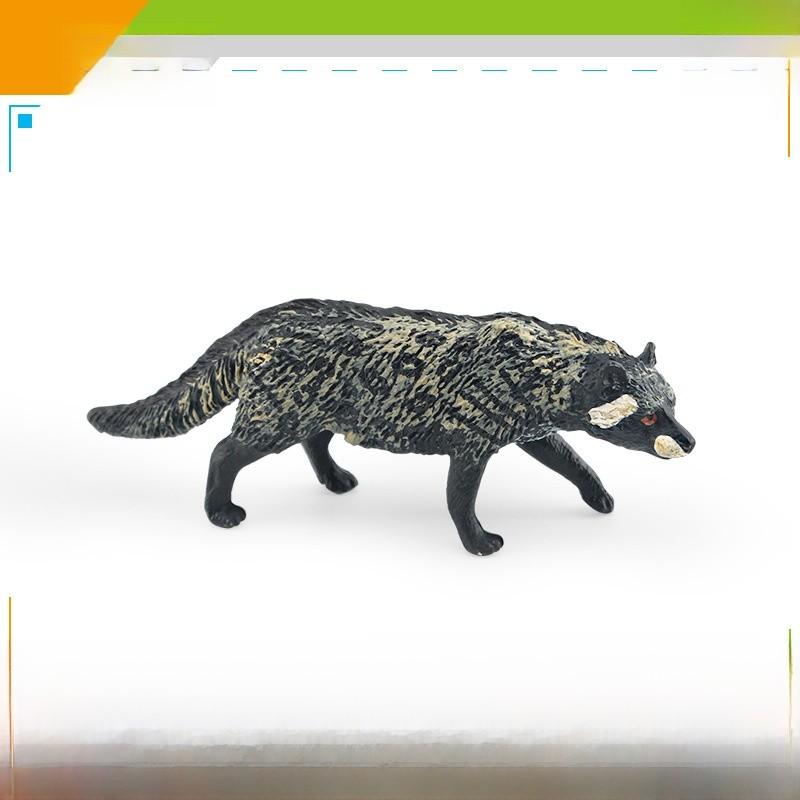 Realistische Wildtier PVC Schwarzbär Hyäne Esel Figuren Für Kinder Lern- und Ausstellungszwecke