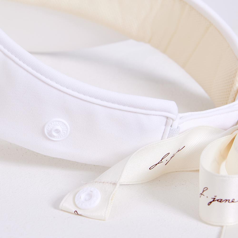J.JANE Logo Ribbon Sun Cap (Ivory)