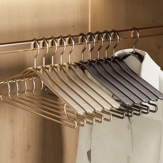 Kleiderbügel, maximale Tragkraft, rostfreie Aluminiumlegierung, winddicht, glatt, rutschfest, Kleiderbügel für Anzüge, Wäscheständer, Kleiderschrank-Organizer