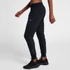 Nike Solid Color Logo Elastic Waistband Cuffed Sports Pants Women bottoms Black 930470-010