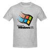 T-shirt Piccola Windows 95 Unisex Cotone Taglie Forti T-shirt Unisex Manica Corta Girocollo Abbigliamento Estivo Top S6xl