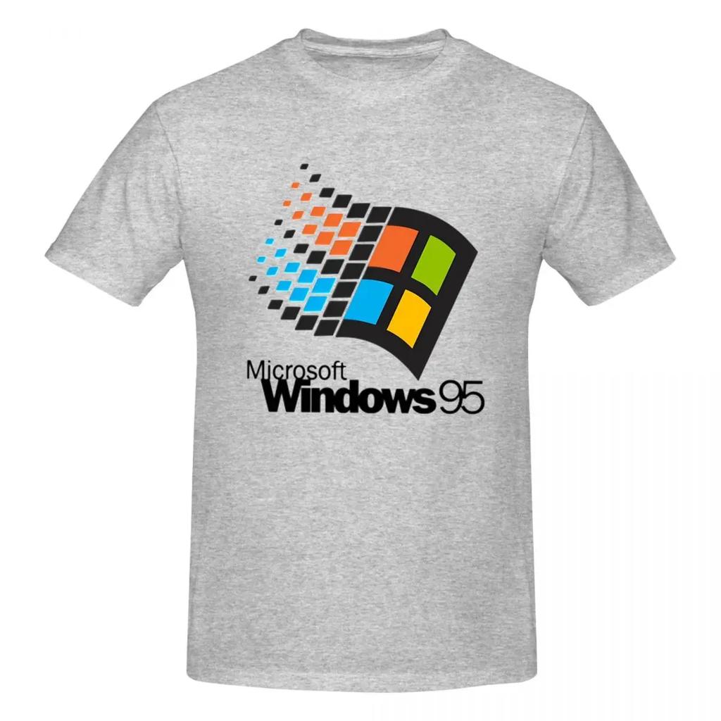 T-shirt Piccola Windows 95 Unisex Cotone Taglie Forti T-shirt Unisex Manica Corta Girocollo Abbigliamento Estivo Top S6xl