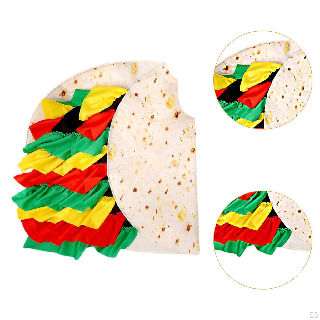 Burritos Costume Cosplay Gift Fun Food Outfit for Theme Party Carnival Festival