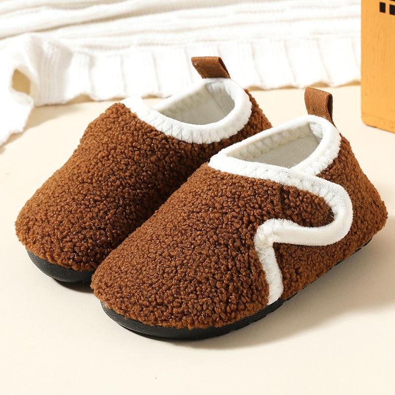 Chaussons d'intérieur d'hiver doublés de peluche pour femme - Pantoufles à enfiler douces doublées de peluche avec , Doublure intérieure douillette en peluche toutes saisons, Chaussures d'intérieur décontractées