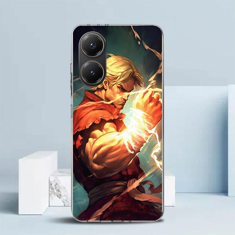 Game S-Street F-FighterS Soft Cover for Xiaomi Poco F7 Ultra X7 X6 X5 Pro M7 Phone Case Redmi 15 15C 13 13C 12 12C 10 10C Print
