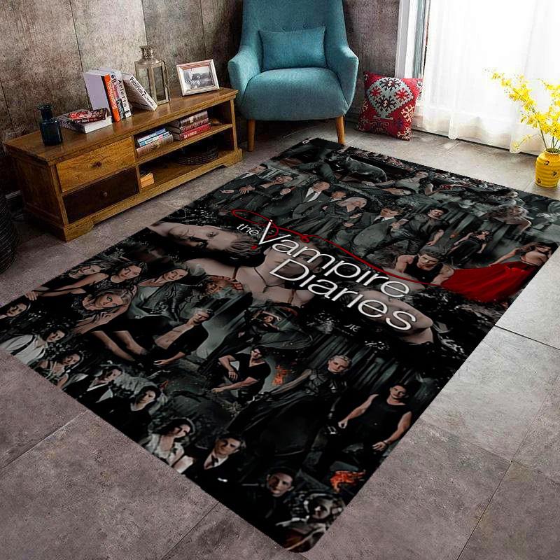 Vampire Diaries: Rainy Night Gathering carpet Suitable for all seasons Home Decor Room Christmas gifts Dormitory decoration
