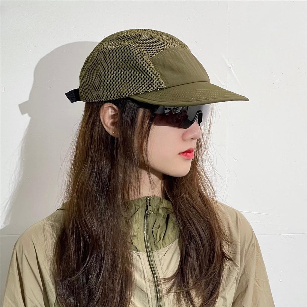 Summer Breathable Mesh Baseball Cap Japanese Peaked Cap Tooling Five-piece Cap
